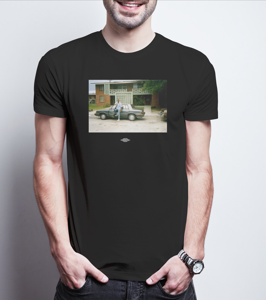 Vintage Warnock Midcentury Modern House Photo Retro Car Scene T-Shirt