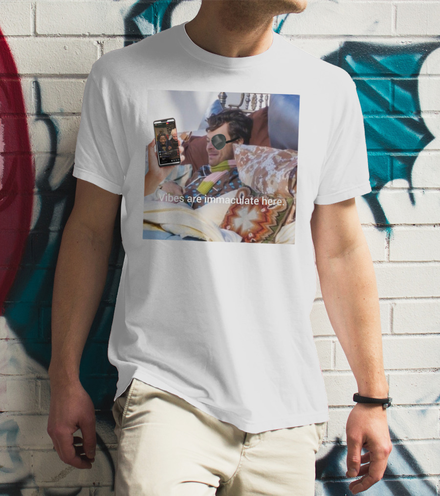 Vibes Are Immaculate Here Cozy Bedtime Bliss T-Shirt