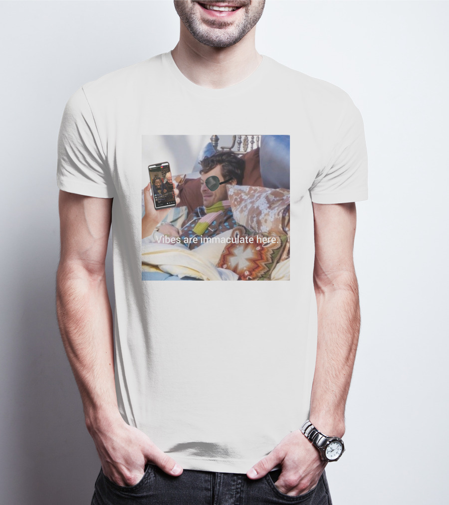 Vibes Are Immaculate Here Cozy Bedtime Bliss T-Shirt