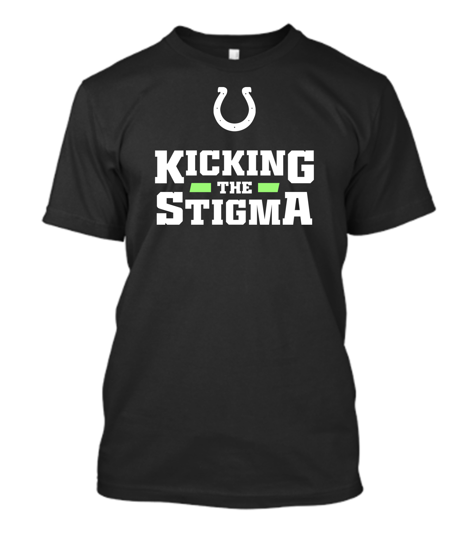 Colts Kicking The Stigma Football Horseshoe Initiative T-Shirt