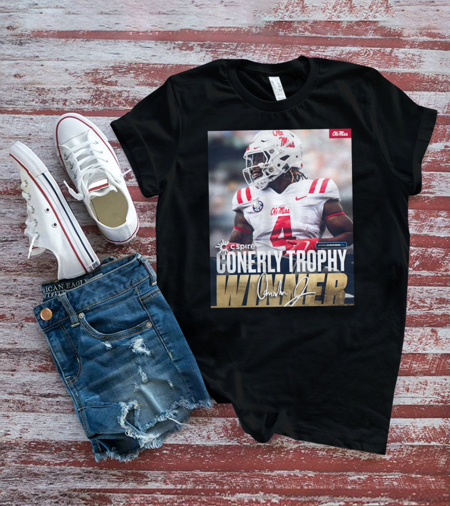 C Spire Conerly Trophy Winner Ole Miss Quinshon Judkins T-Shirt