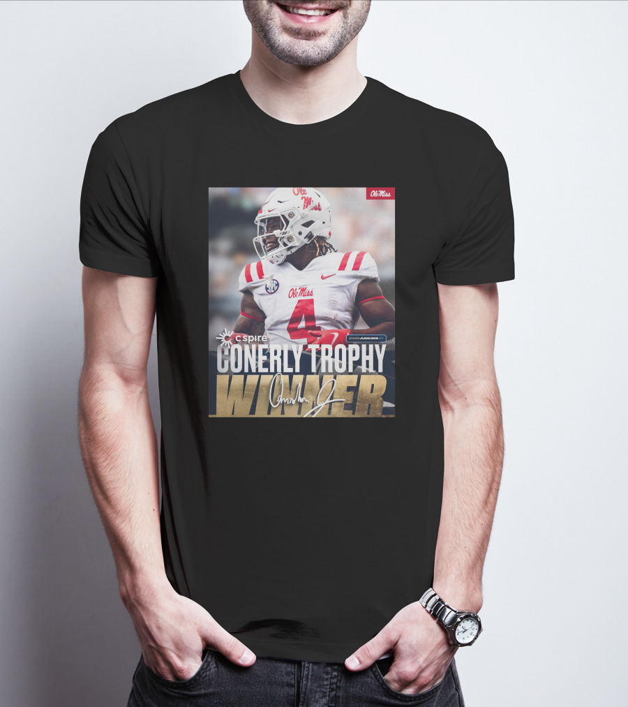 C Spire Conerly Trophy Winner Ole Miss Quinshon Judkins T-Shirt