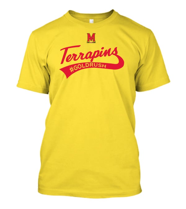 Terrapins #GOLDRUSH Maryland Terrapins M T-Shirt