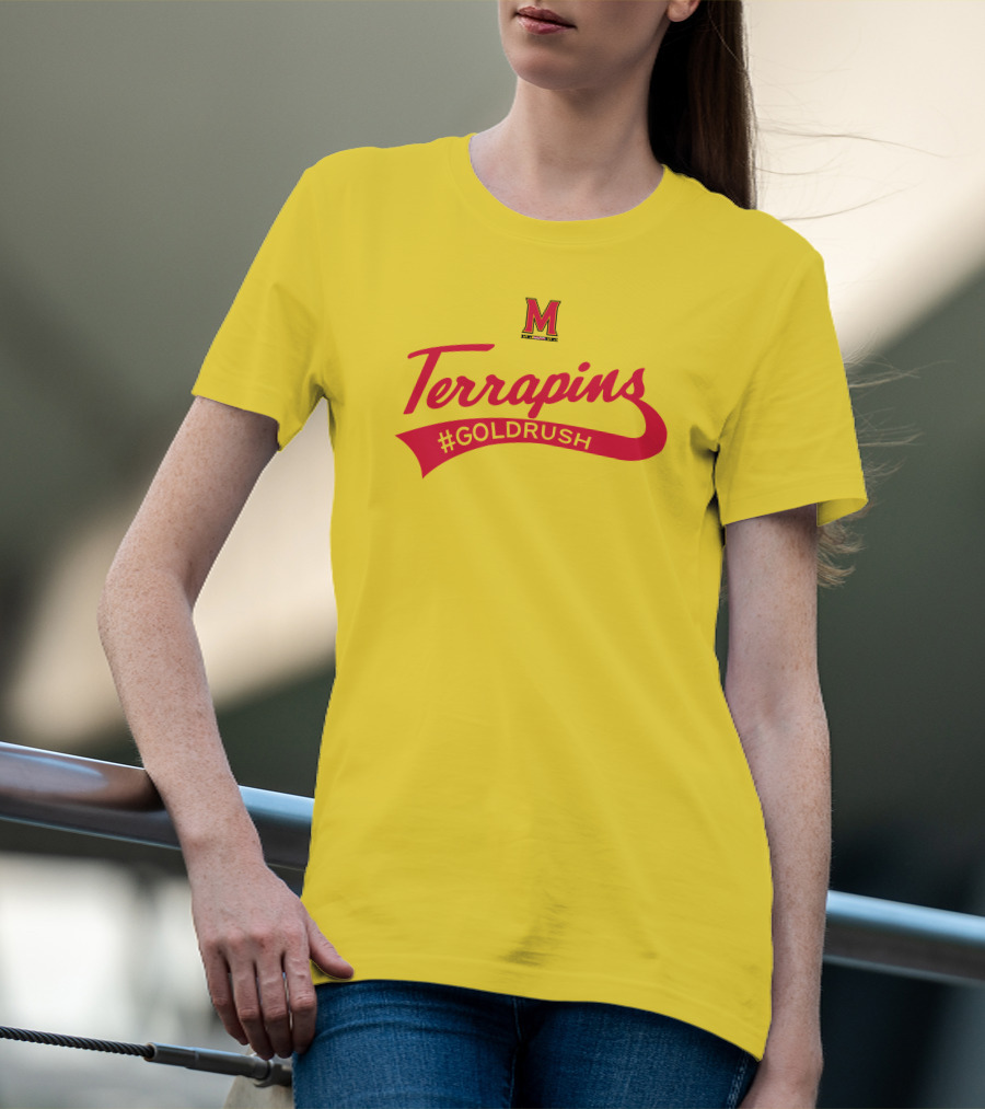 Terrapins #GOLDRUSH Maryland Terrapins M T-Shirt