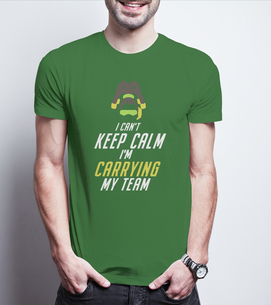I Can't Keep Calm I'm Carrying My Team Gaming Themed T-Shirt