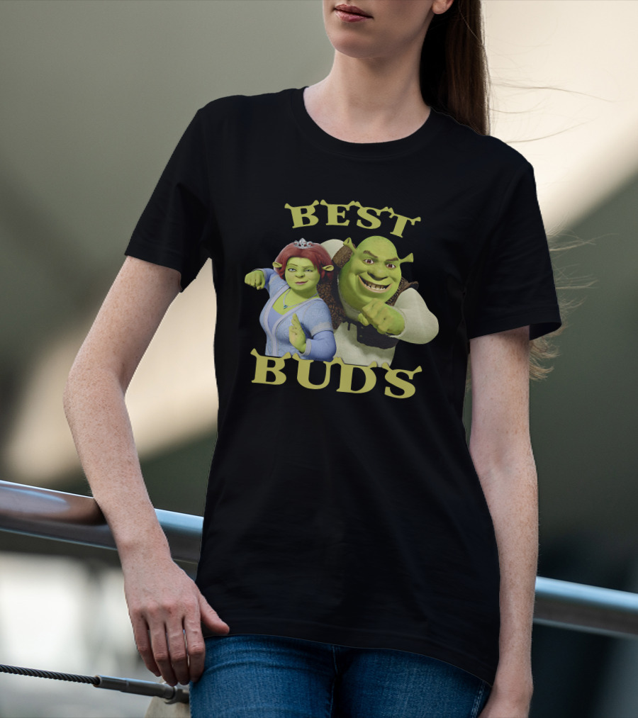 Shrek And Fiona Best Buds Duo T-Shirt