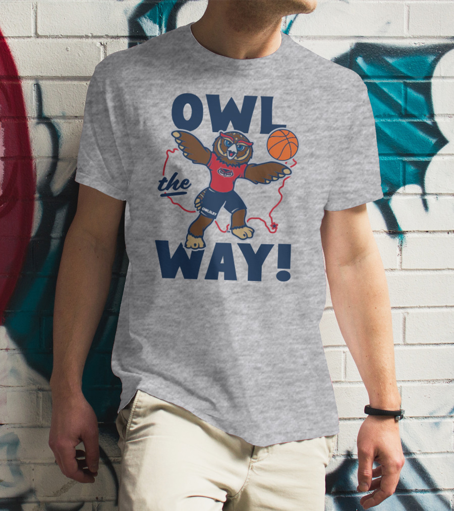 Owlsey Basketball Owl The Way Florida Atlantic T-Shirt
