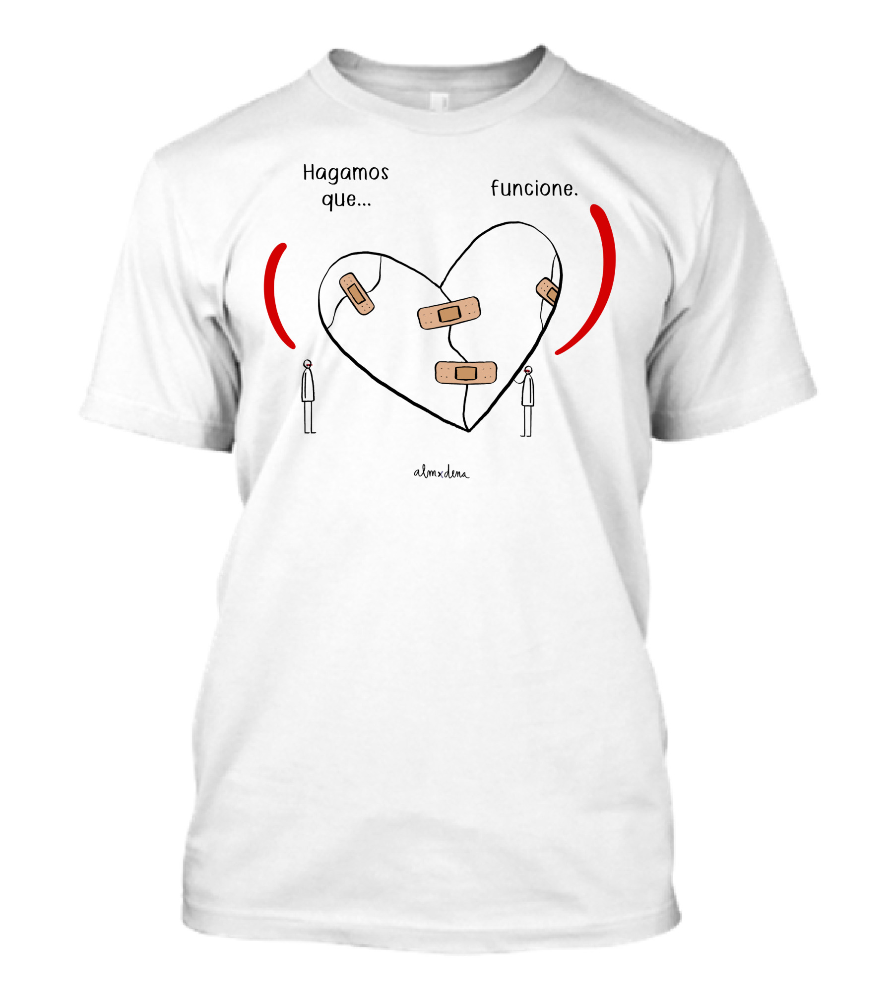 Hagamos Que Funcione Heart With Bandages Alm X Dena T-Shirt