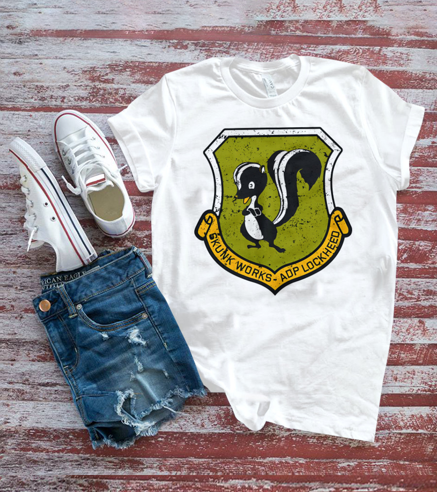 Mrs Poindexter Skunk Works ADP Lockheed Emblem T-Shirt