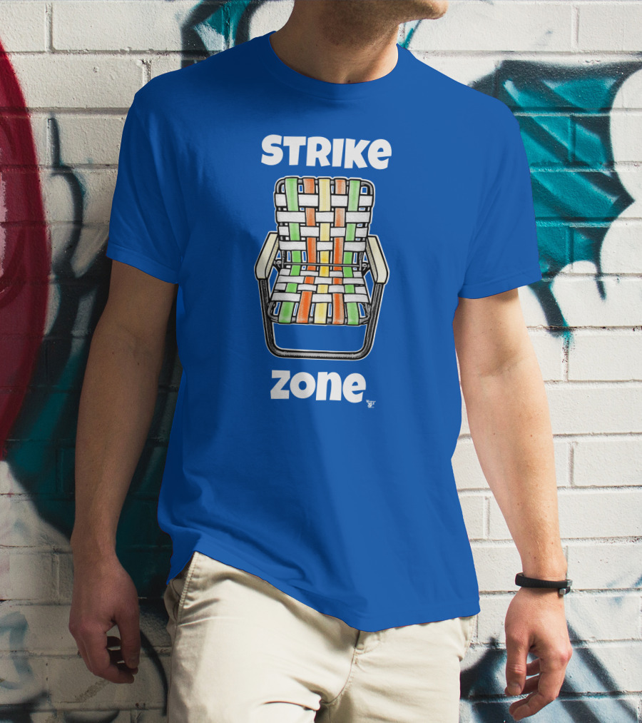 STRIKE ZONE Woven Colorful Chair T-Shirt