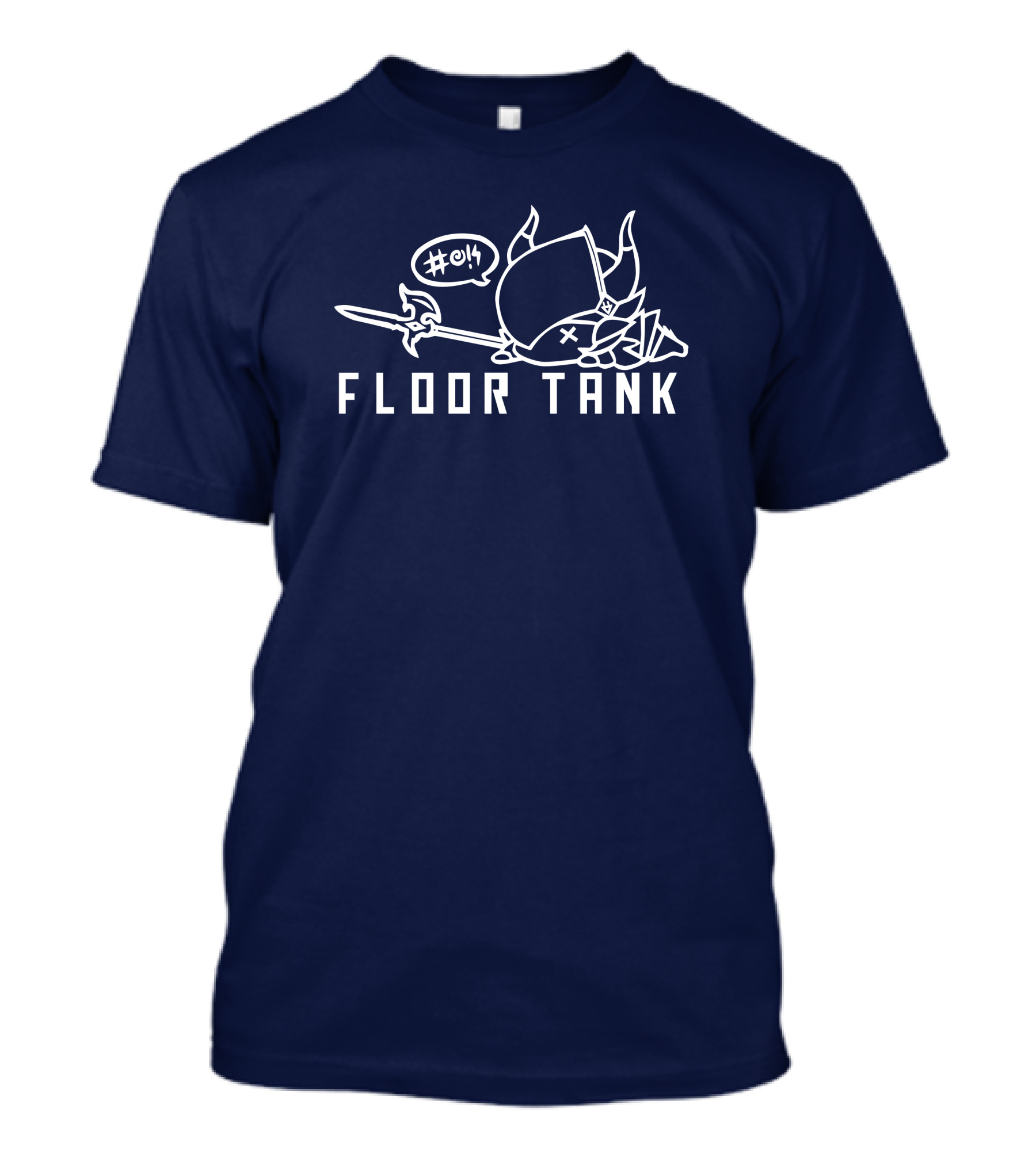 Floor Tank Hashtag Oof Viking Helmet And Spear T-Shirt