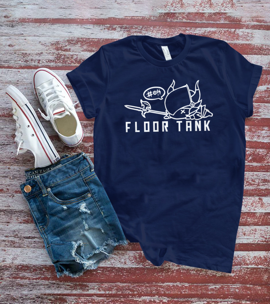 Floor Tank Hashtag Oof Viking Helmet And Spear T-Shirt