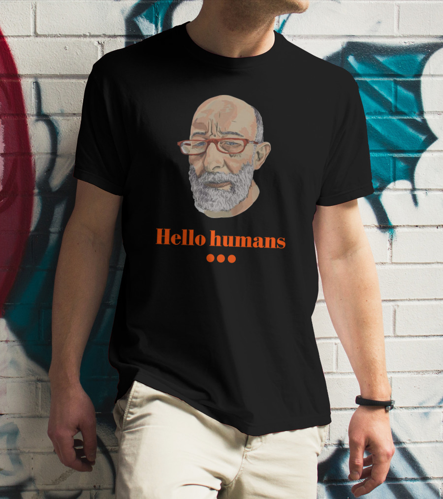Hello Humans With Bearded Man T-Shirt
