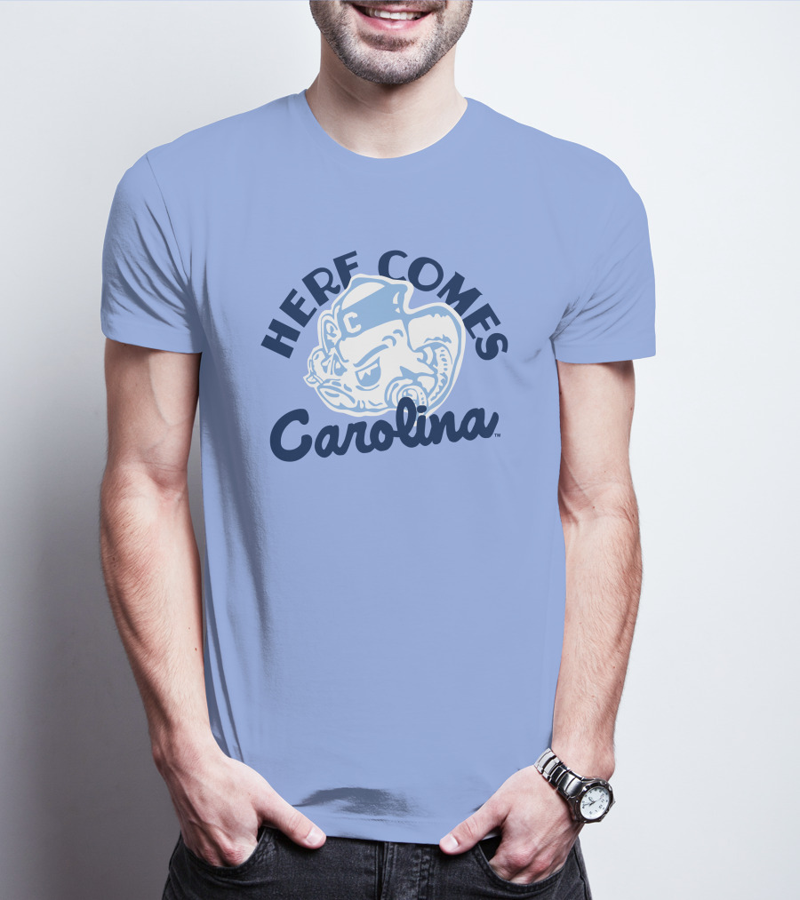 Here Comes Carolina Barstool Bench Mob T-Shirt