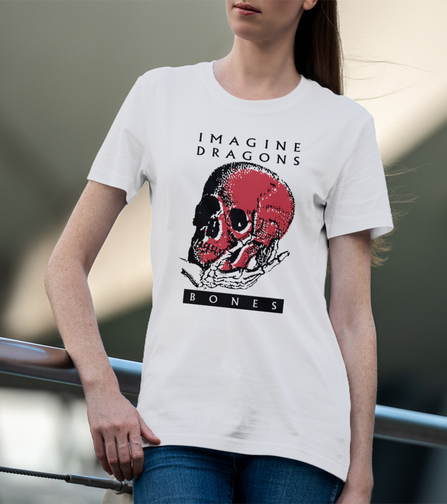 Imagine Dragons Bones Red Skull T-Shirt