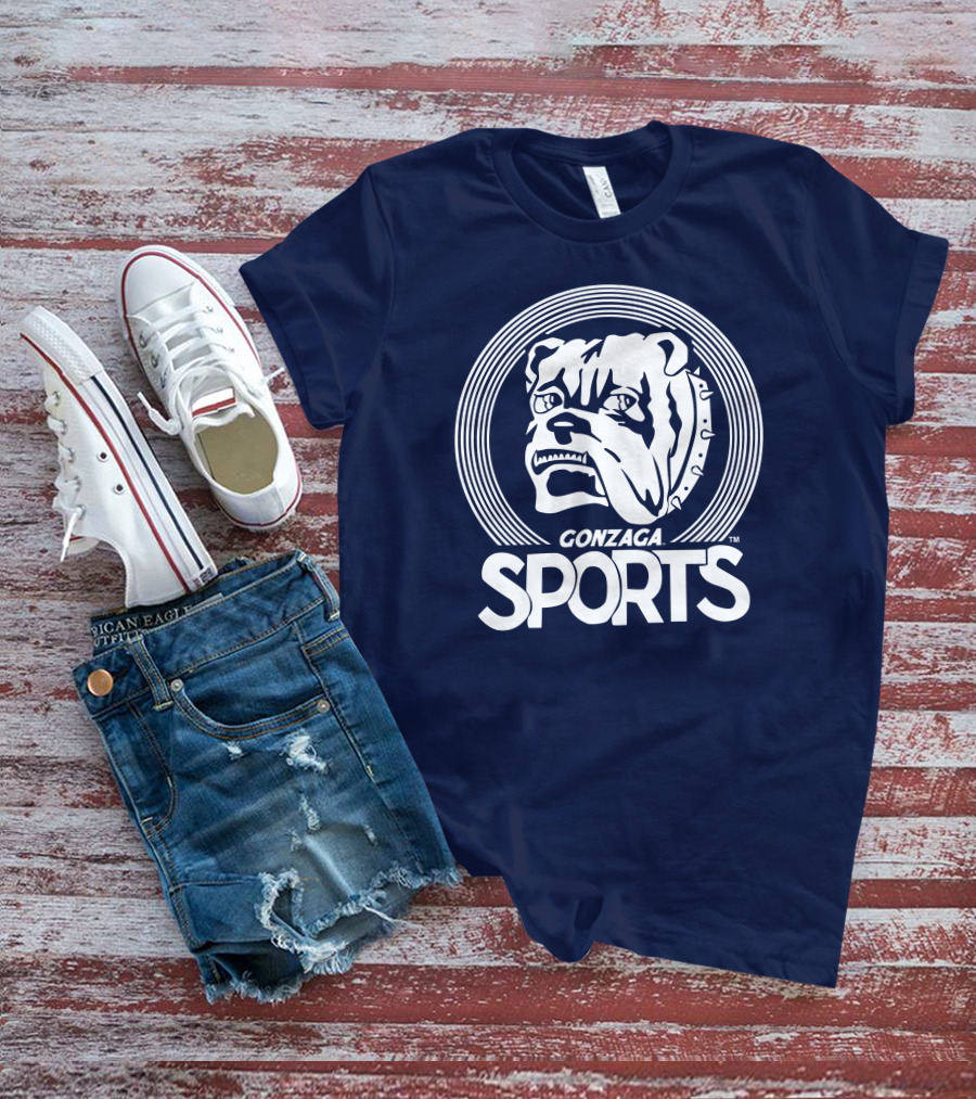 Homefiel Vintage Gonzaga Sports Bulldog T-Shirt