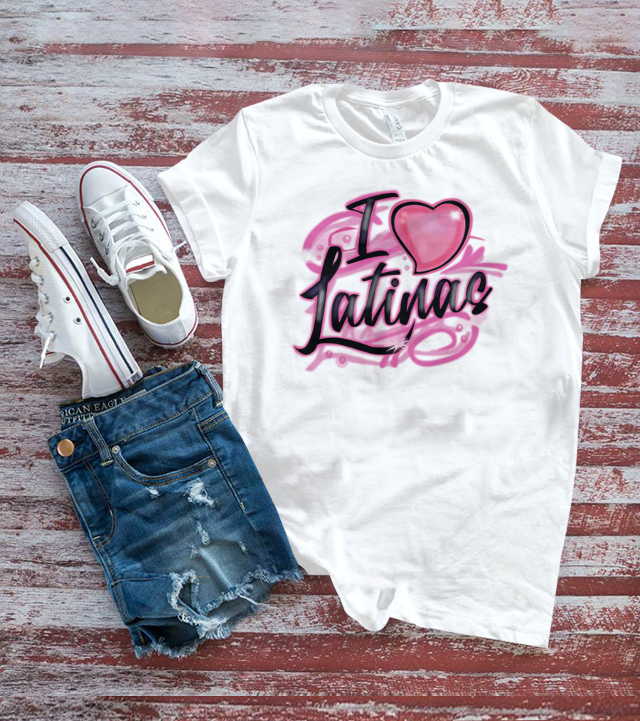 Imdope Shop I Love Latinas Glaive Heart T-Shirt