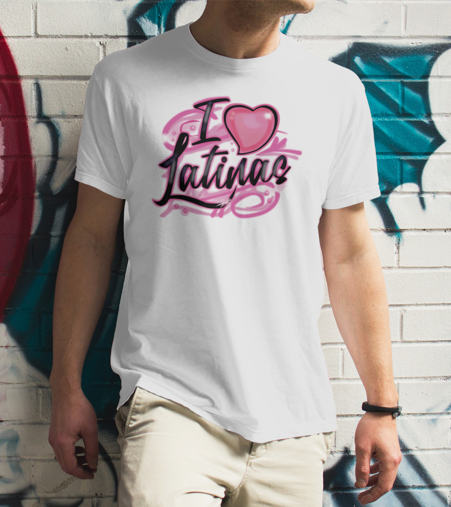 Imdope Shop I Love Latinas Glaive Heart T-Shirt
