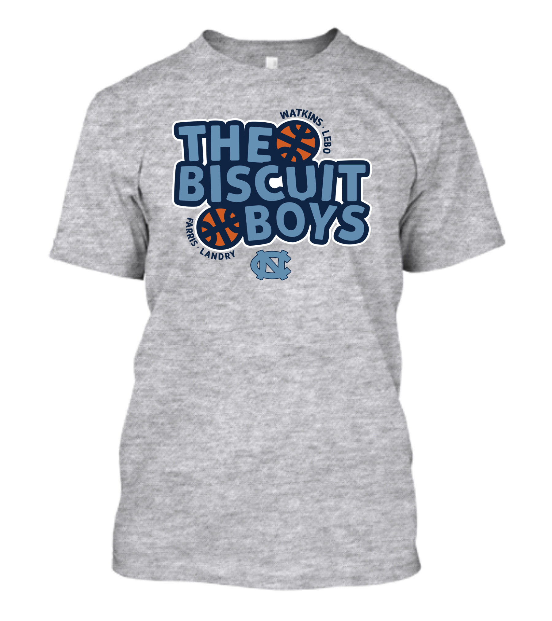 The Biscuit Boys Watkins Lebo Farris Landry UNC Basketball T-Shirt