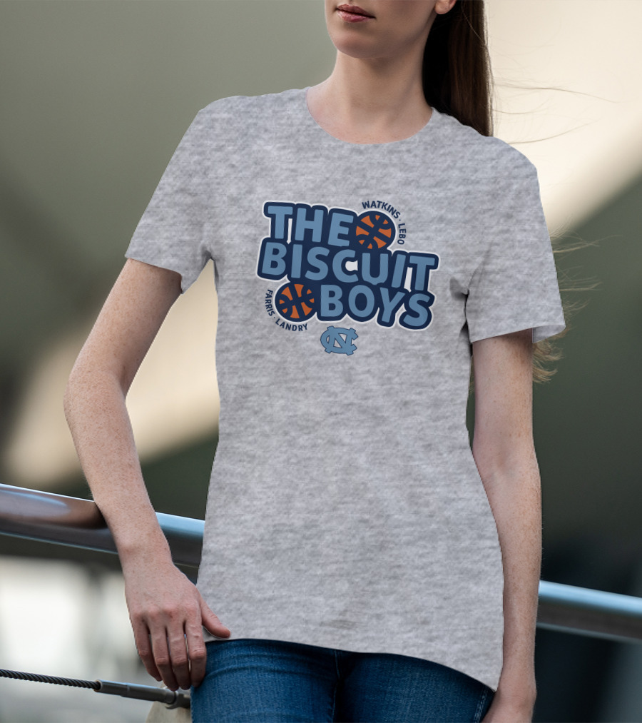 The Biscuit Boys Watkins Lebo Farris Landry UNC Basketball T-Shirt