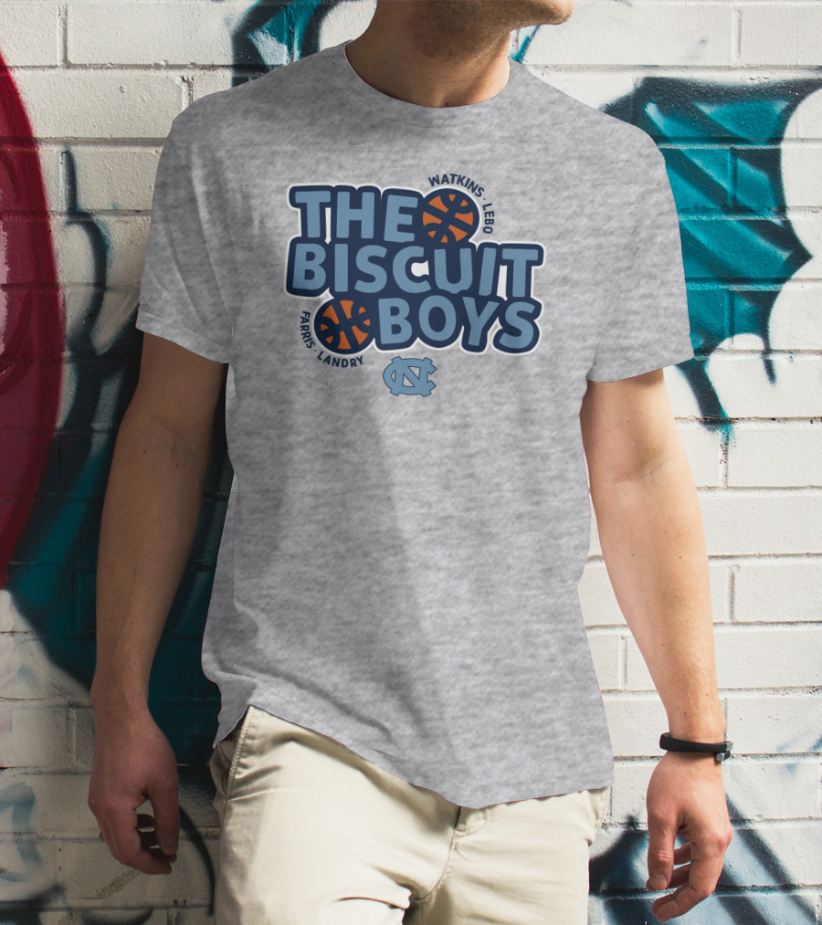 The Biscuit Boys Watkins Lebo Farris Landry UNC Basketball T-Shirt