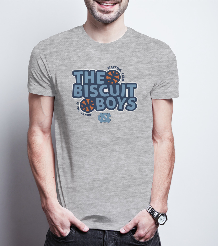 The Biscuit Boys Watkins Lebo Farris Landry UNC Basketball T-Shirt