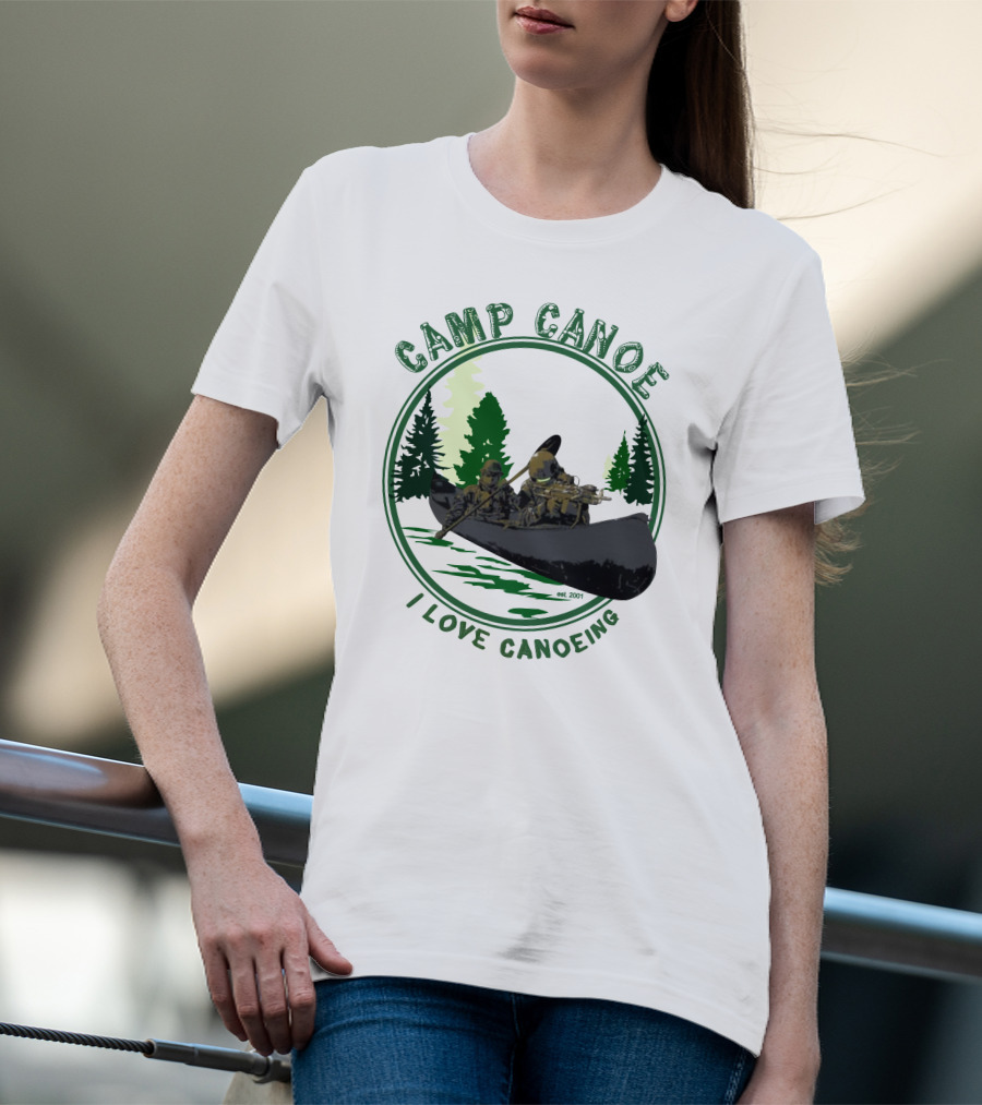 Camp Canoe I Love Canoeing Est. 2001 T-Shirt