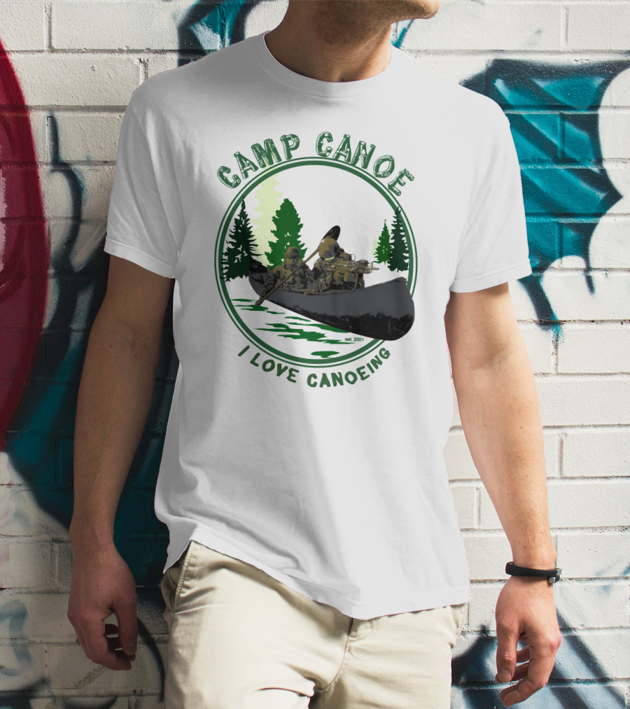 Camp Canoe I Love Canoeing Est. 2001 T-Shirt