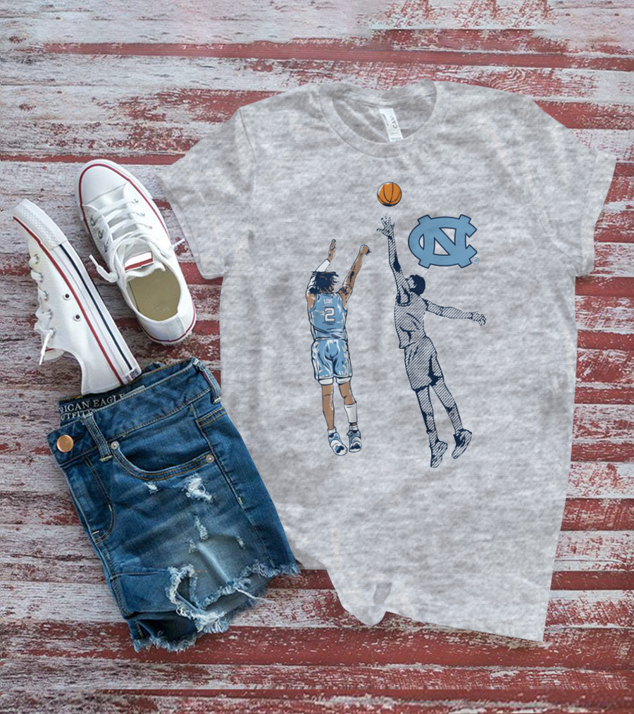 Caleb Love Nothing But Love UNC Basketball Jump Shot Iconic UNC T-Shirt