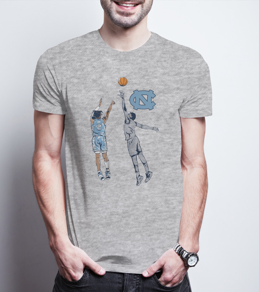 Caleb Love Nothing But Love UNC Basketball Jump Shot Iconic UNC T-Shirt