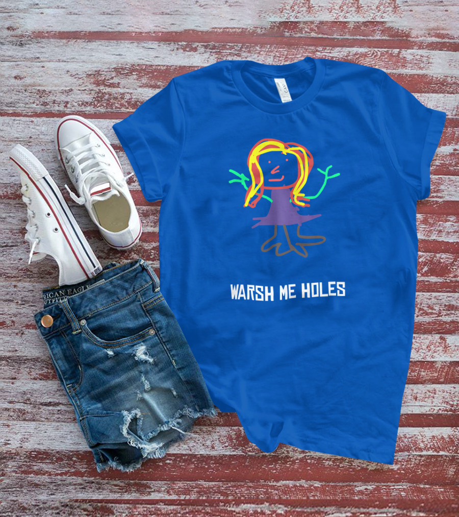 Deirdre Warsh Me Holes Colorful Stick Figure T-Shirt