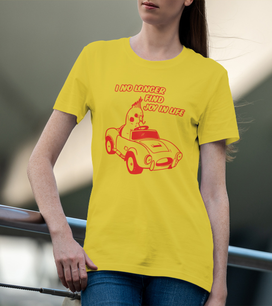 I No Longer Find Joy In Life With Driving Bird In Car T-Shirt