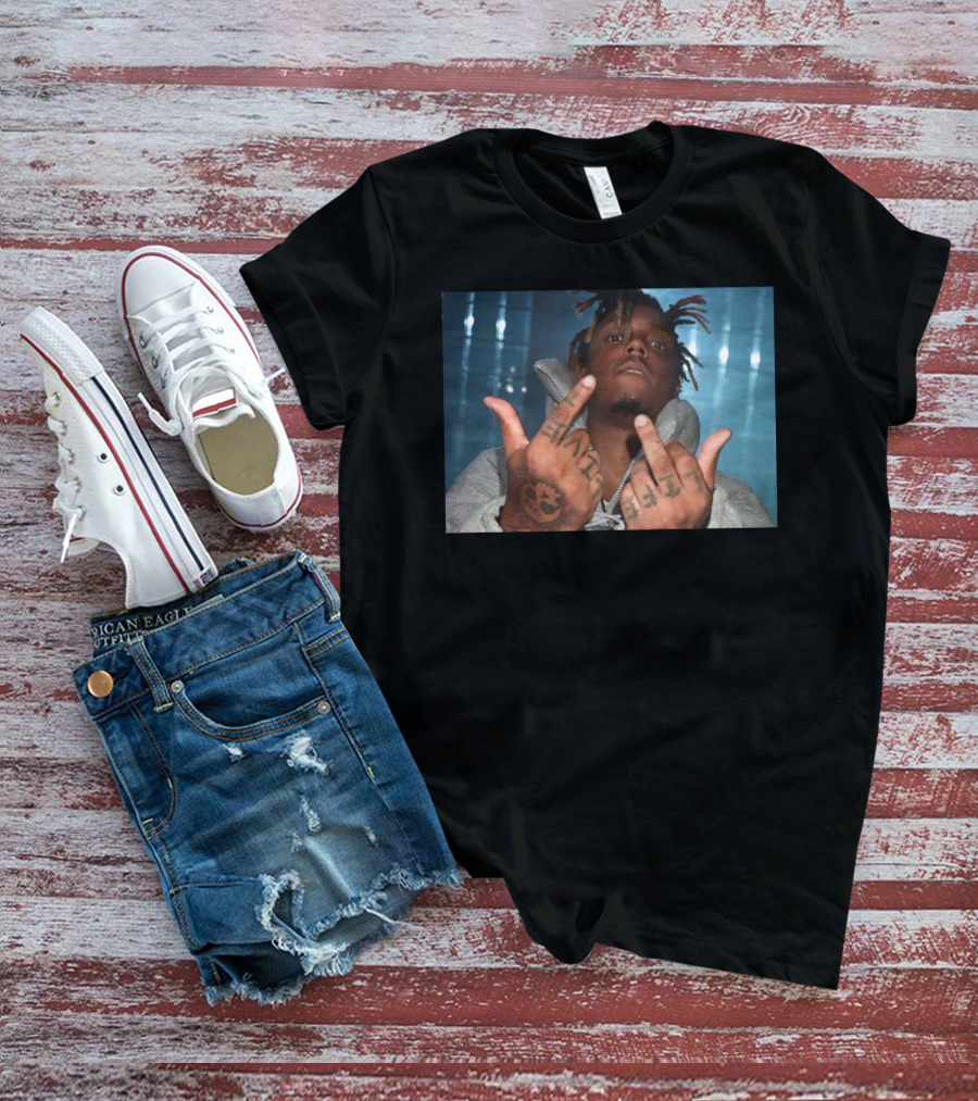 Travisworlddd Juice Wrld Middle Finger Tattoo T-Shirt