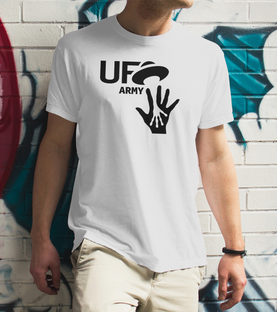 Ufo Army We Honking We Bonking Alien Hands T-Shirt