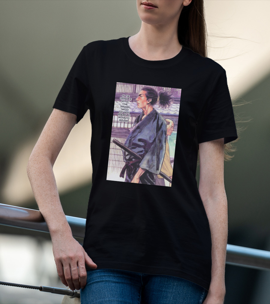 Miyamoto Musashi Rebirth Shimmen Takezo Manga Scene T-Shirt