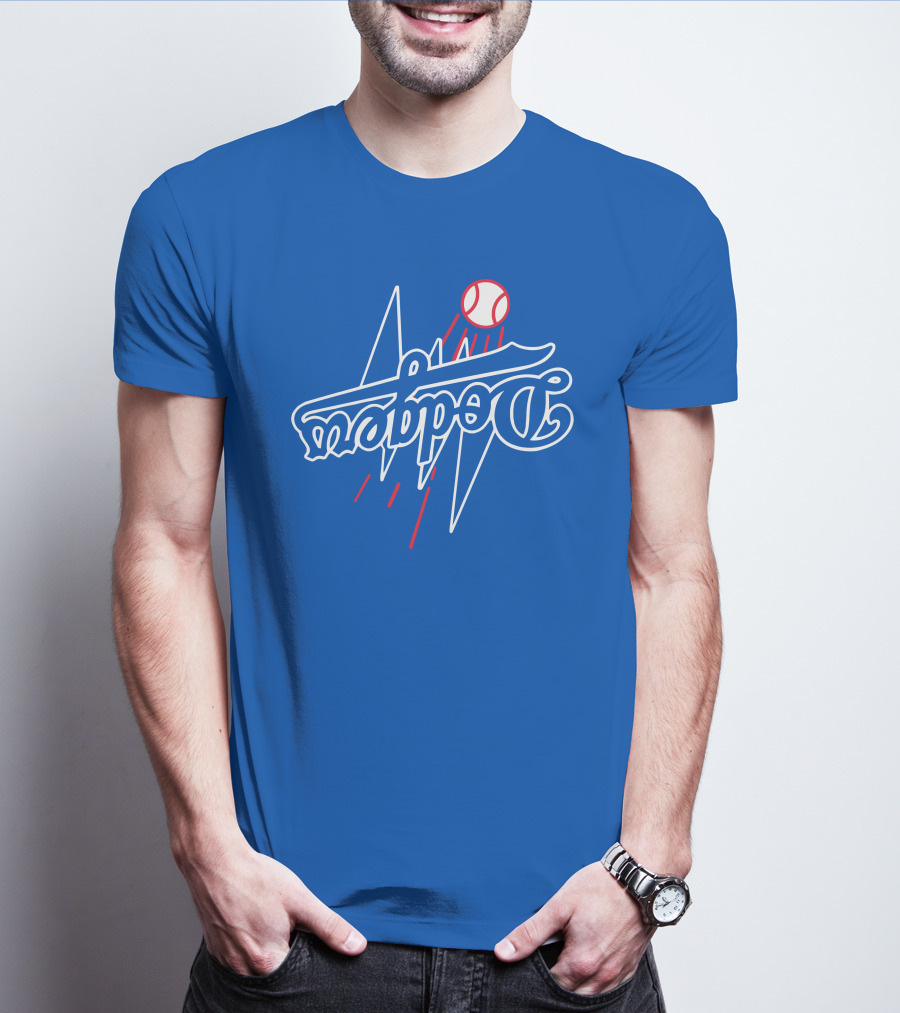 Dodgers Bolt Baseball T-Shirt