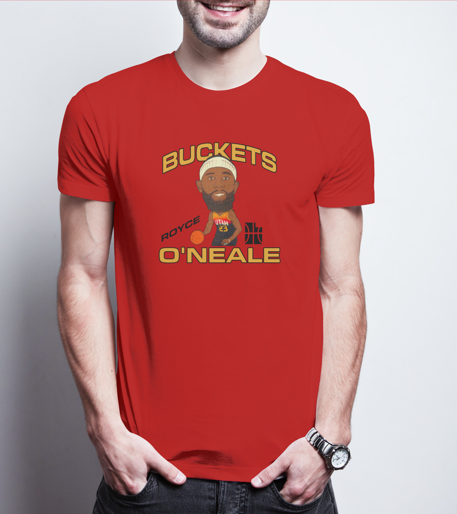 Jazzteam Royce O'Neale Buckets Utah Basketball T-Shirt