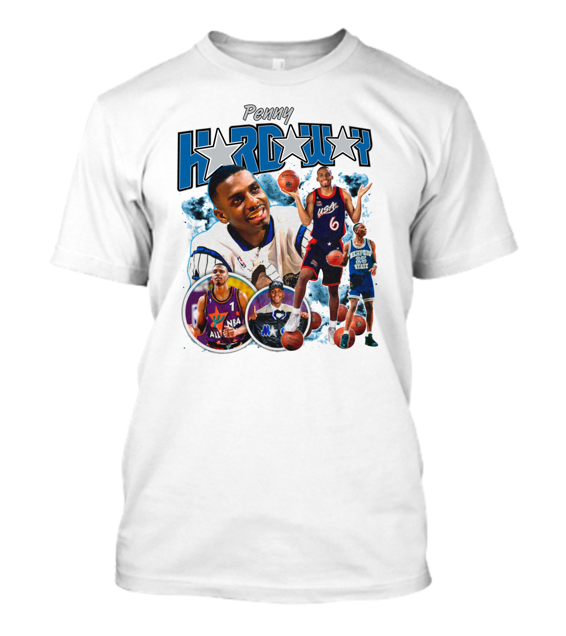 Penny Hardaway Sparkboyzco Merch NBA USA Basketball Memphis State T-Shirt