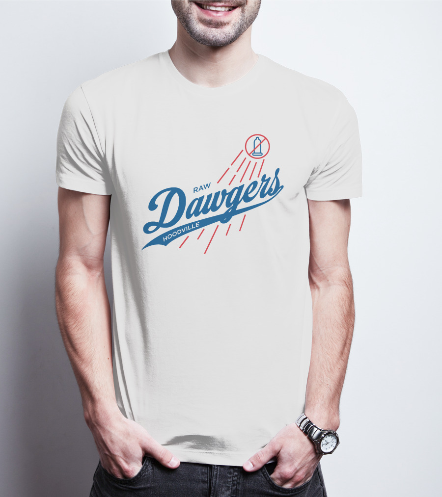 Raw Dawgers Hoodville No Bottles Sign T-Shirt