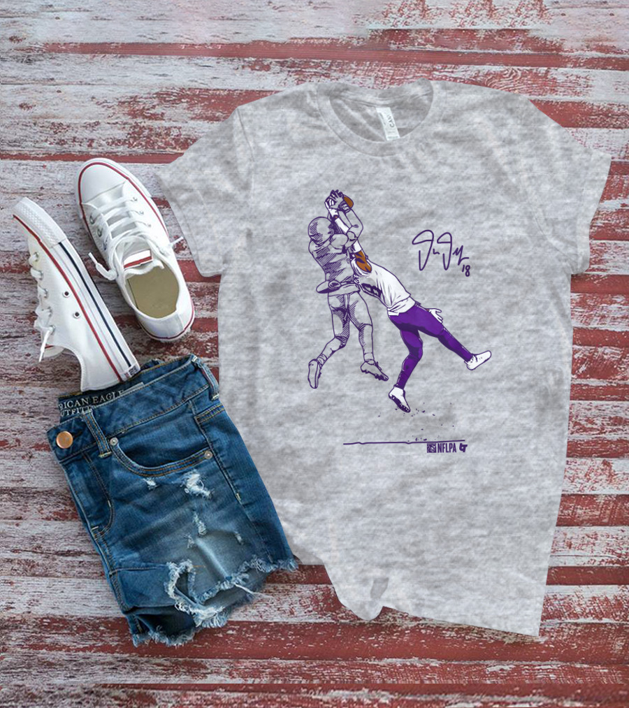 Justin Jefferson NFLPA Signature Catch Moment T-Shirt