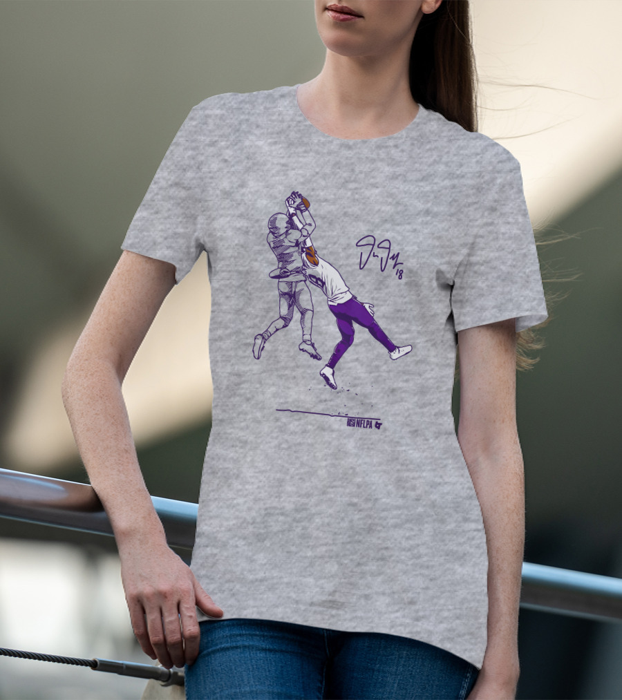 Justin Jefferson NFLPA Signature Catch Moment T-Shirt