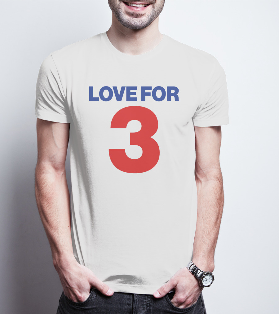 Sabres Love For 3 T-Shirt