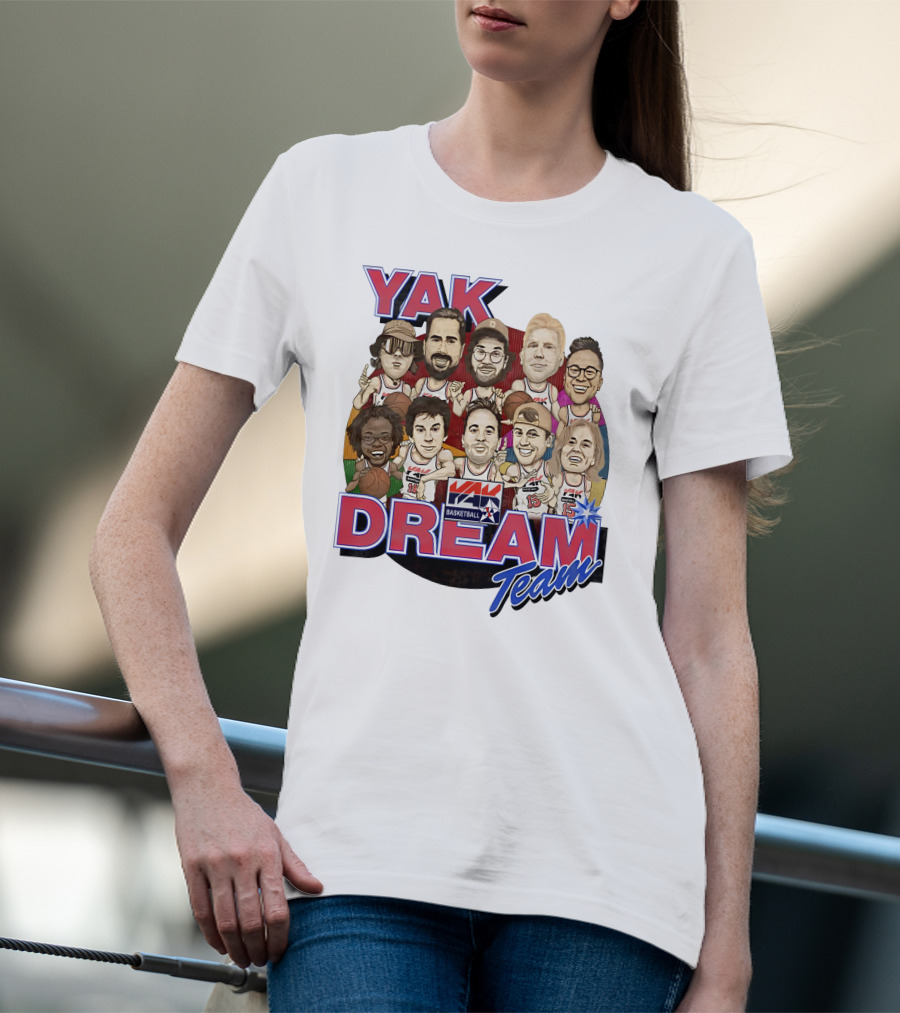 Yak Dream Team Basketball Van Fan T-Shirt