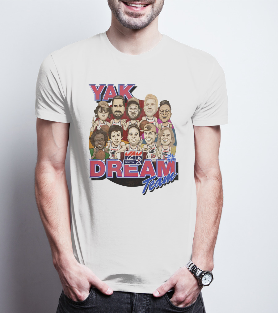 Yak Dream Team Basketball Van Fan T-Shirt