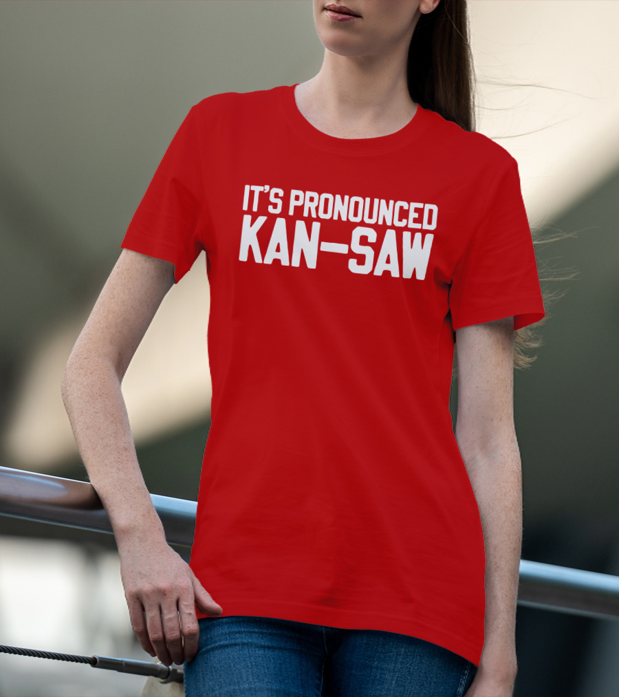 Hogs It's Pronounced Kan Saw Arkansas Razorbacks T-Shirt