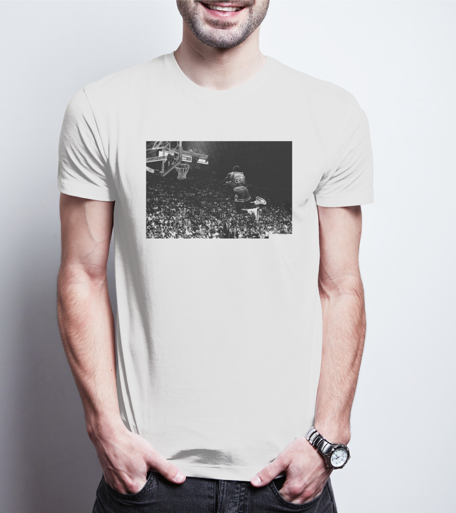 Jordan X Union Slam Dunk Iconic Basketball Moment T-Shirt