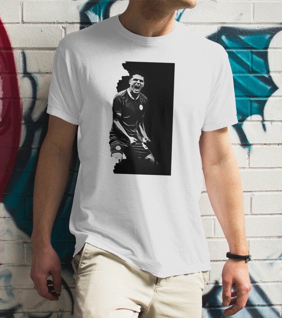 O Monstro Soccer Celebration Iconic Athlete Performance T-Shirt