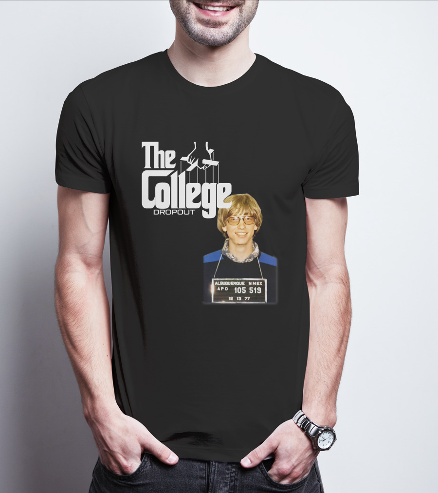 The College Dropout Godfather Bill Gates Mugshot Albuquerque NM 1977 T-Shirt