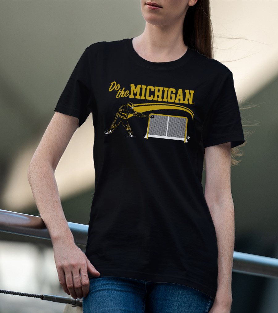Do The Michigan Hockey Player Scoring Goal T-Shirt