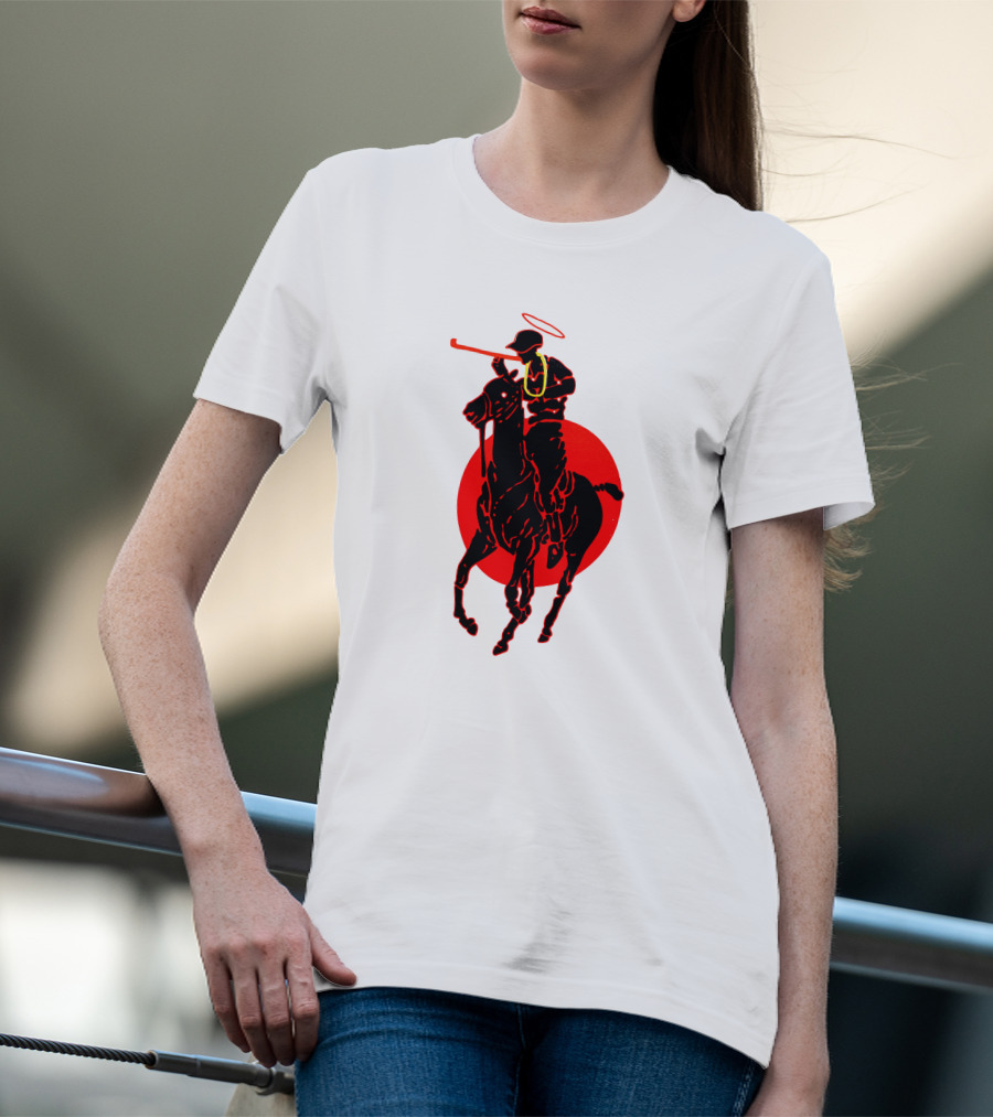 Soto Asa Merch Polo Player Halo Red Circle T-Shirt